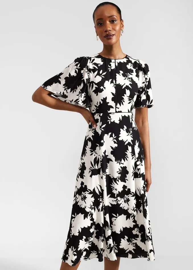 Women Alva Dress Ivory Black Hobbs Dresses and Jumpsuits