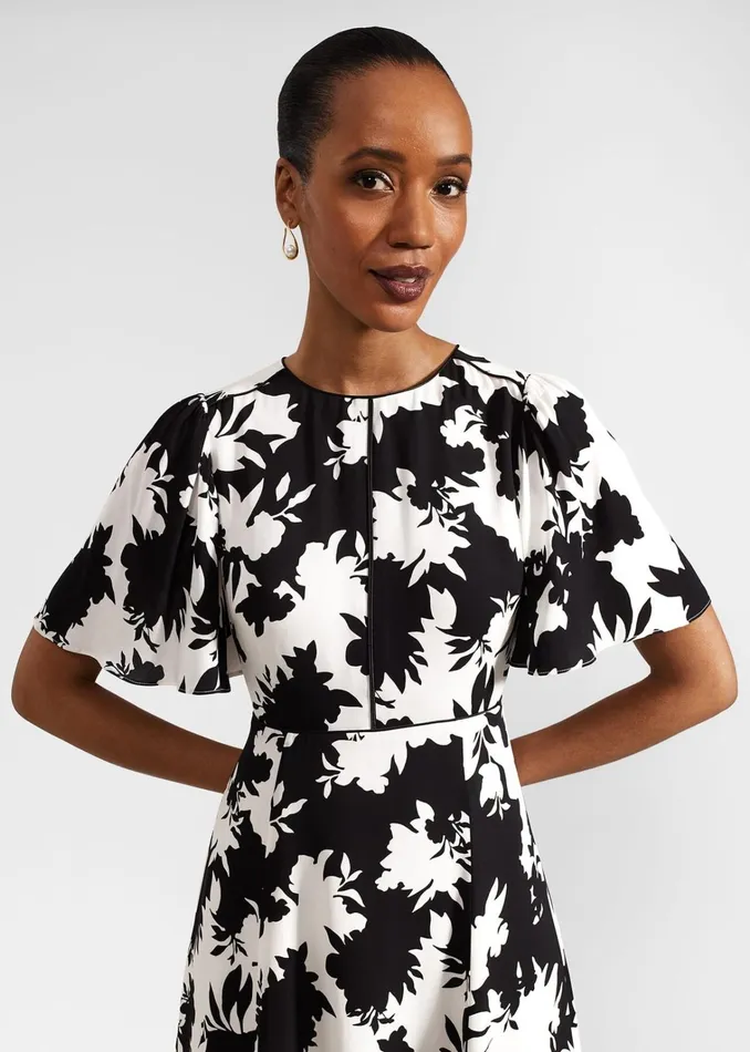 Women Alva Dress Ivory Black Hobbs Dresses and Jumpsuits
