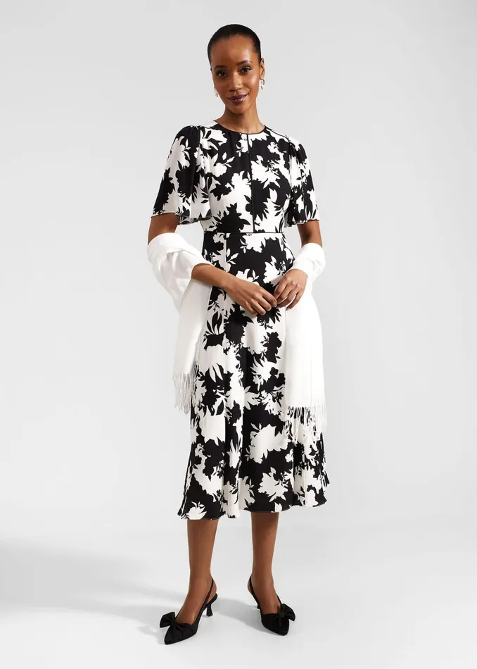 Women Alva Dress Ivory Black Hobbs Dresses and Jumpsuits