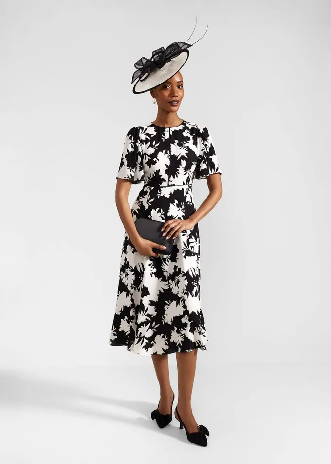 Women Alva Dress Ivory Black Hobbs Dresses and Jumpsuits
