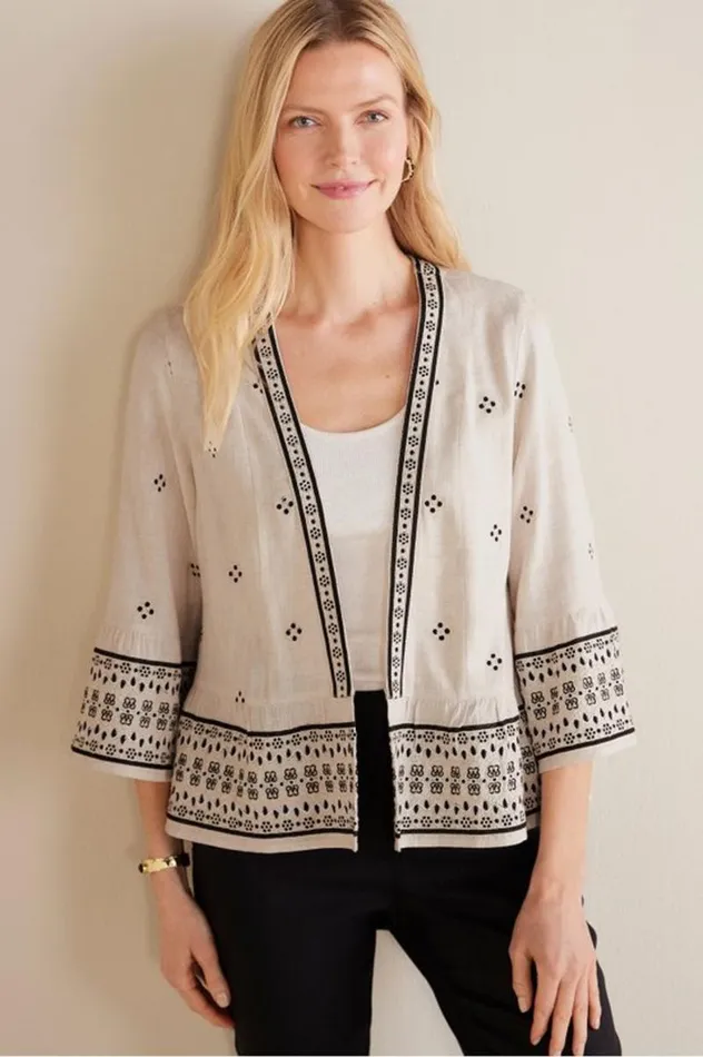 Women Amantea Jacket Moonbeam Soft Surroundings Toppers Women Amantea Jacket Moonbeam Soft Surroundings Toppers