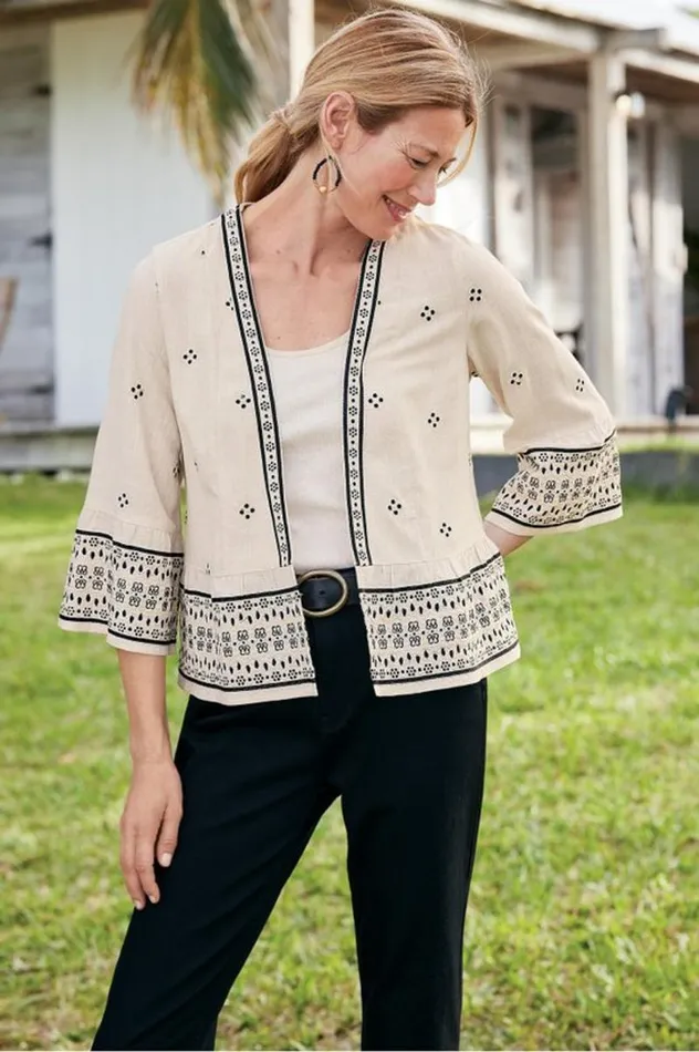 Women Amantea Jacket Moonbeam Soft Surroundings Toppers Women Amantea Jacket Moonbeam Soft Surroundings Toppers