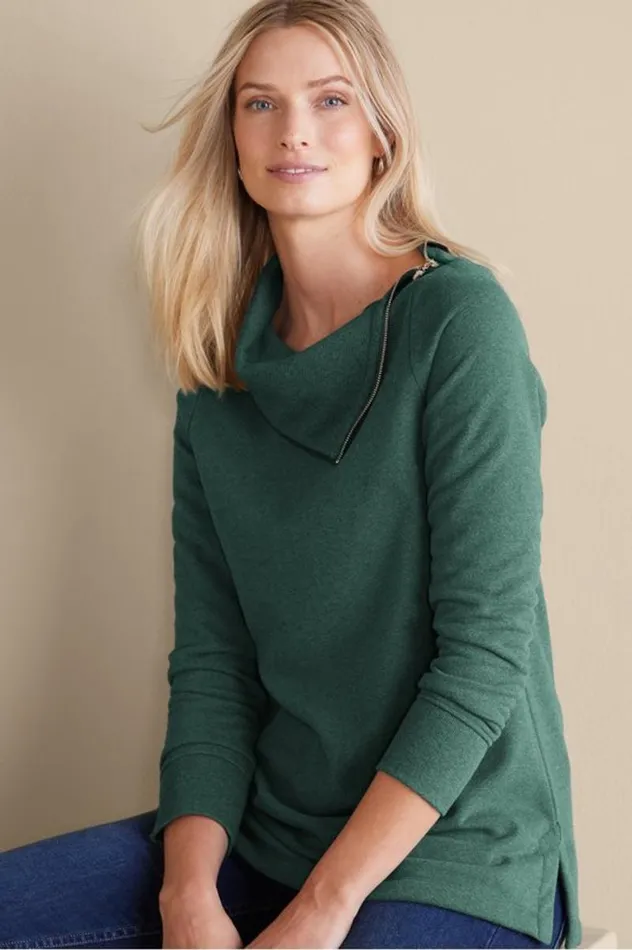 Women Angie Tunic Cabernet Heather Soft Surroundings Tops Women Angie Tunic Cabernet Heather Soft Surroundings Tops