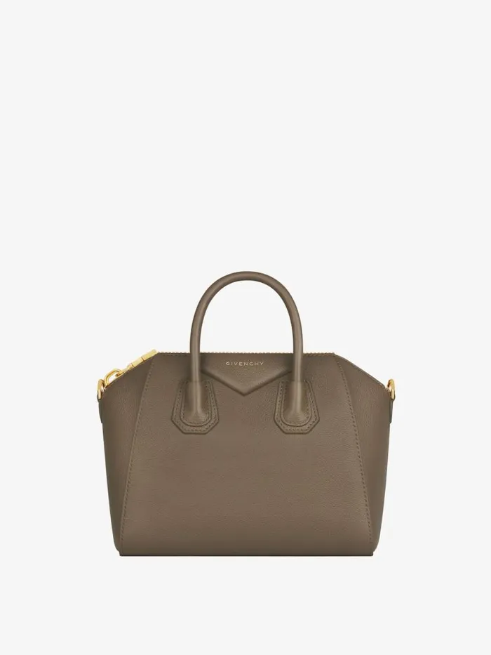 Women Antigona Givenchy Small Antigona Bag In Grained Leather Taupe