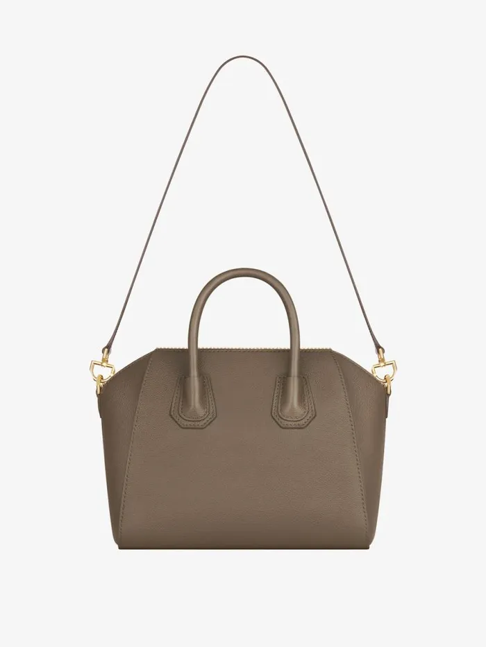 Women Antigona Givenchy Small Antigona Bag In Grained Leather Taupe