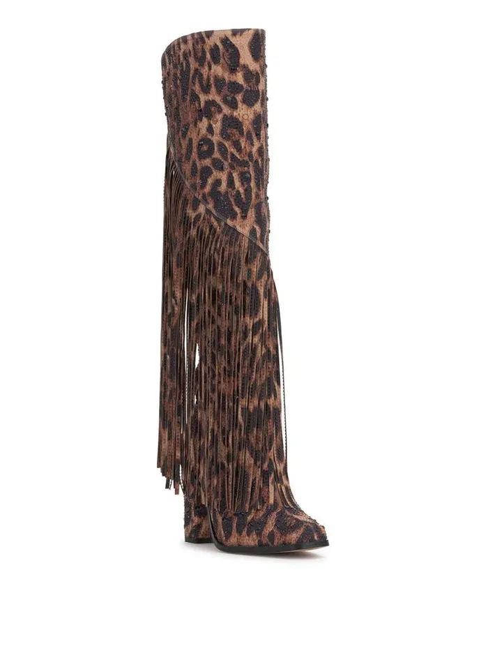 Women Asire Boot In Leopard Jessica Simpson Boots and Booties