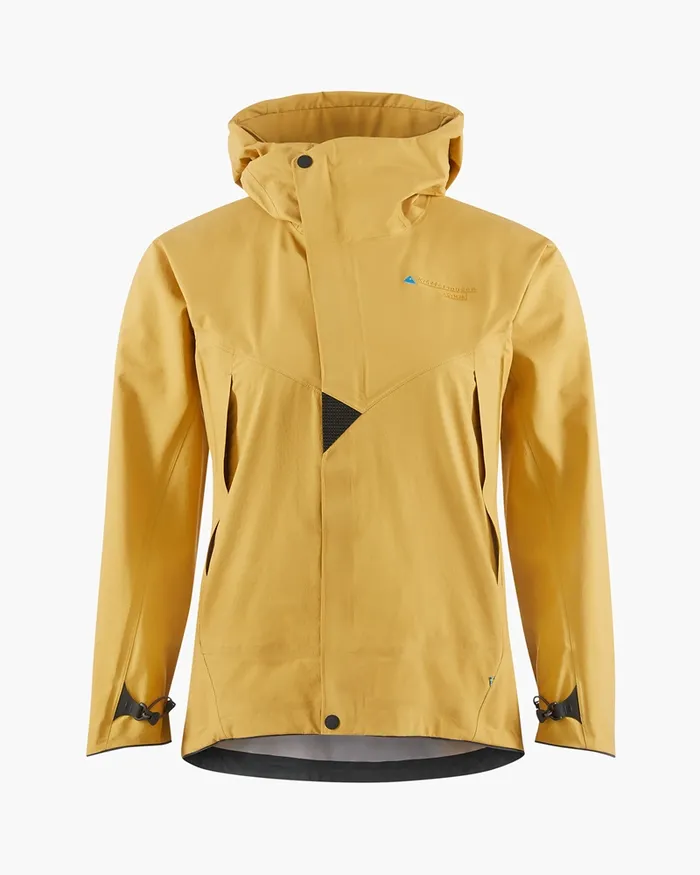 Women Asynja Lightweight Cutan Jacket Amber Gold Klttermusen Waterproof Jackets