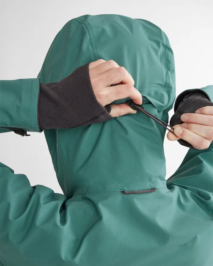 Women Asynja Lightweight Cutan Jacket Brush Green Klttermusen Waterproof Jackets