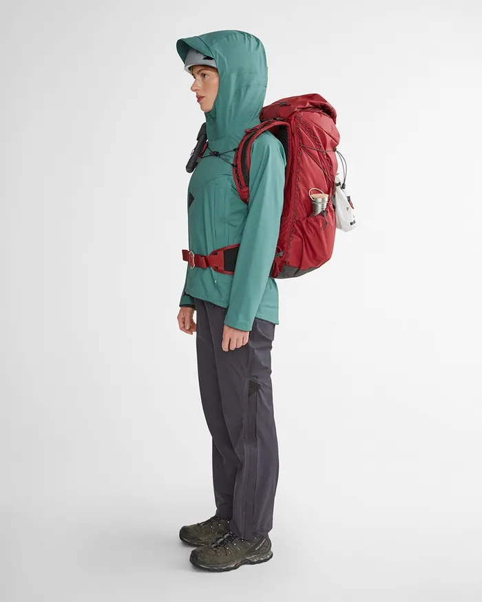 Women Asynja Lightweight Cutan Jacket Brush Green Klttermusen Waterproof Jackets