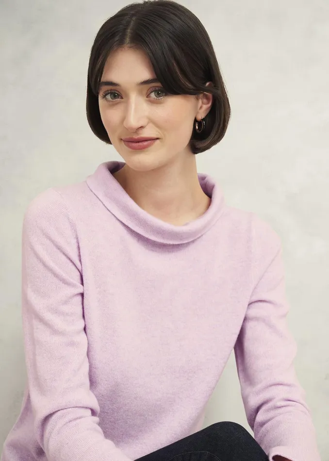Women Audrey Wool Cashmere Jumper Candy Marl Hobbs Jumpers and Cardigans