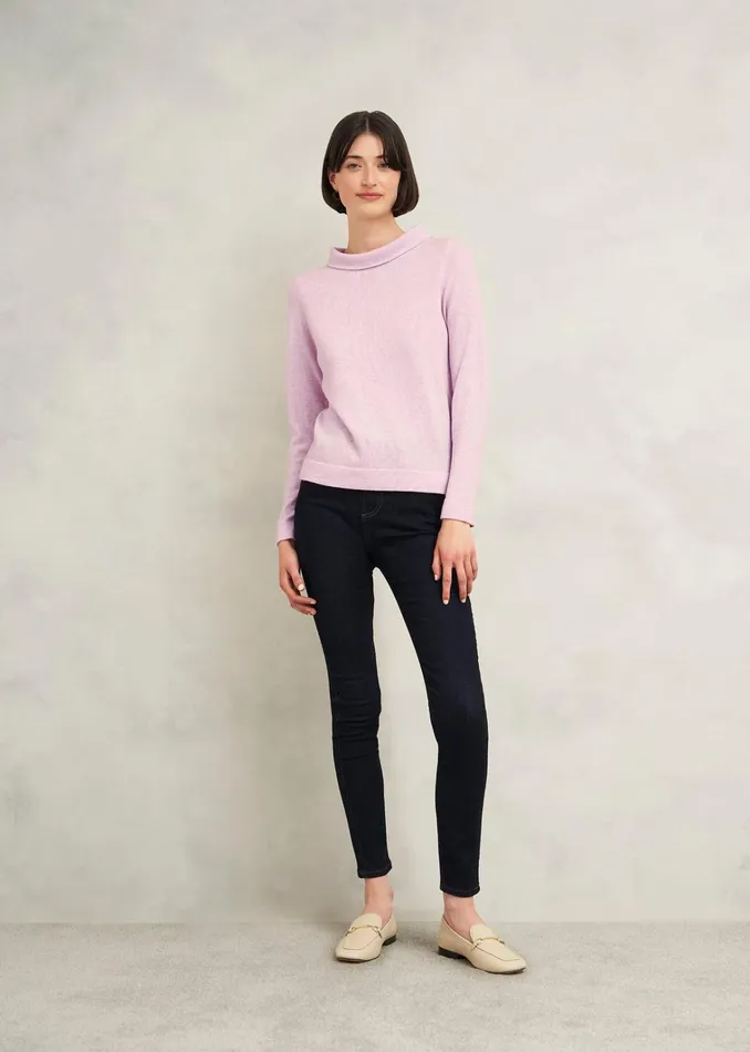 Women Audrey Wool Cashmere Jumper Candy Marl Hobbs Jumpers and Cardigans