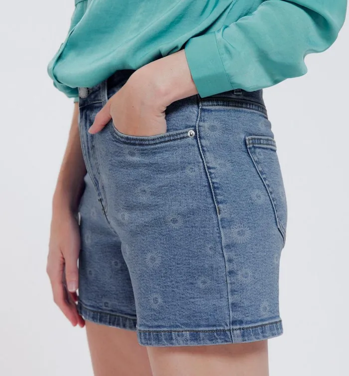 Women Bandana Denim Shorts 8211 Denim Promod Shorts Women Bandana Denim Shorts 8211 Denim Promod Shorts
