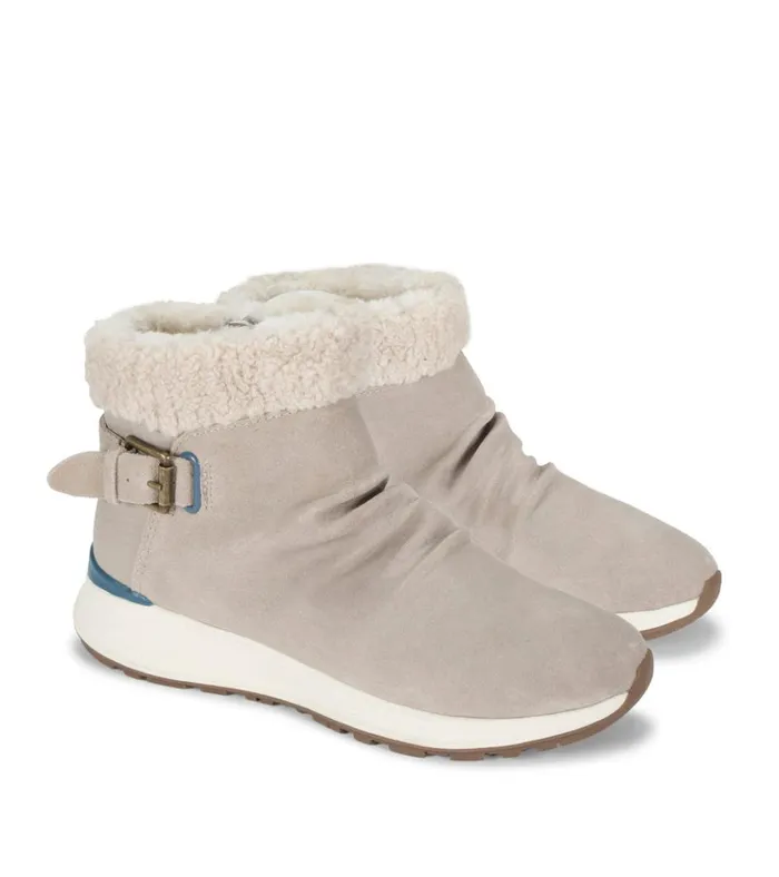 Women Becki Cold Weather Bootie Stone Suede Baretraps Cold Weather Boots
