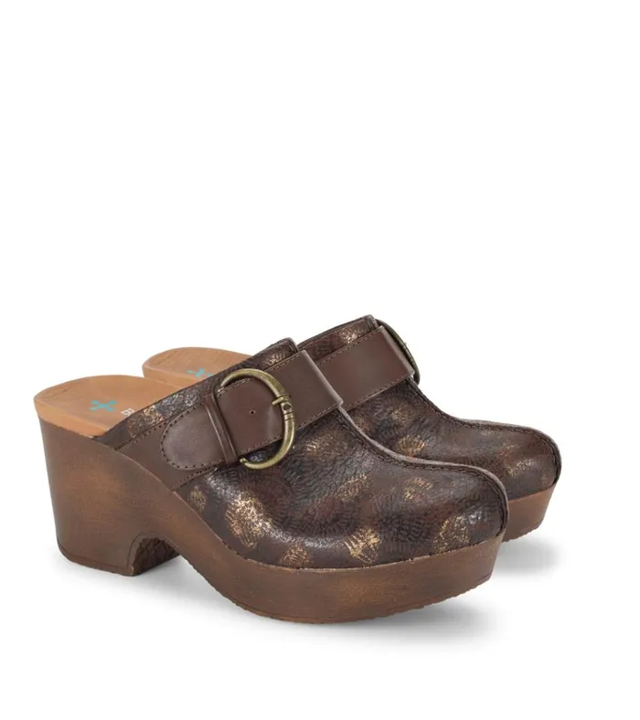 Women Belita Clog Dark Brown Baretraps Clogs and Mules