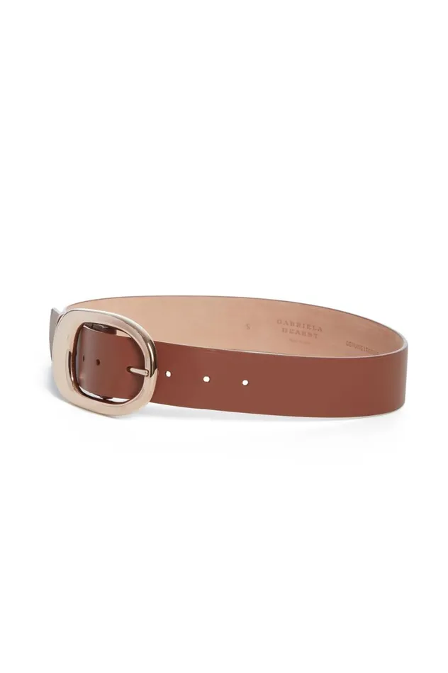 Women Belts Gabriela Hearst Lozewce Belt In Cognac Leather
