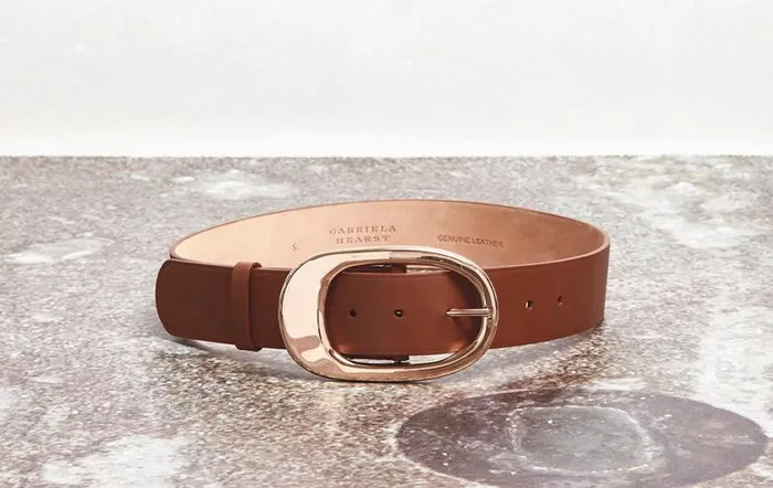 Women Belts Gabriela Hearst Lozewce Belt In Cognac Leather