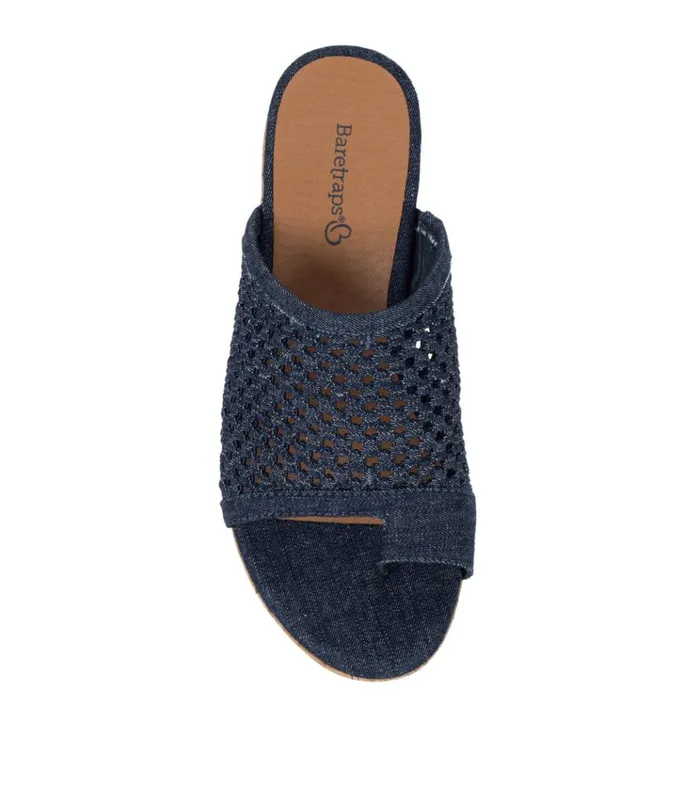 Women Bethie Wedge Sandal Dark Denim Baretraps Wedge Sandals
