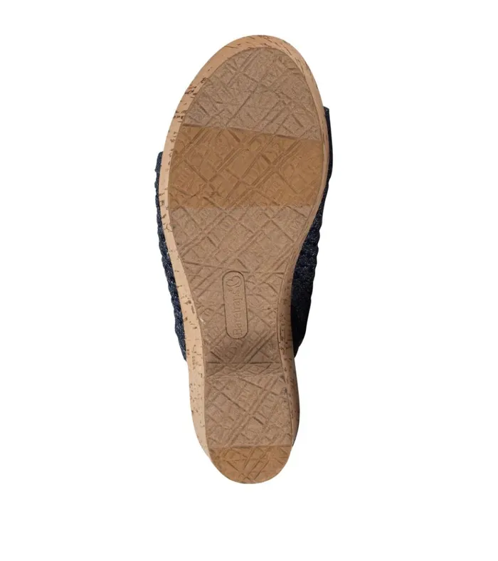 Women Bethie Wedge Sandal Dark Denim Baretraps Wedge Sandals
