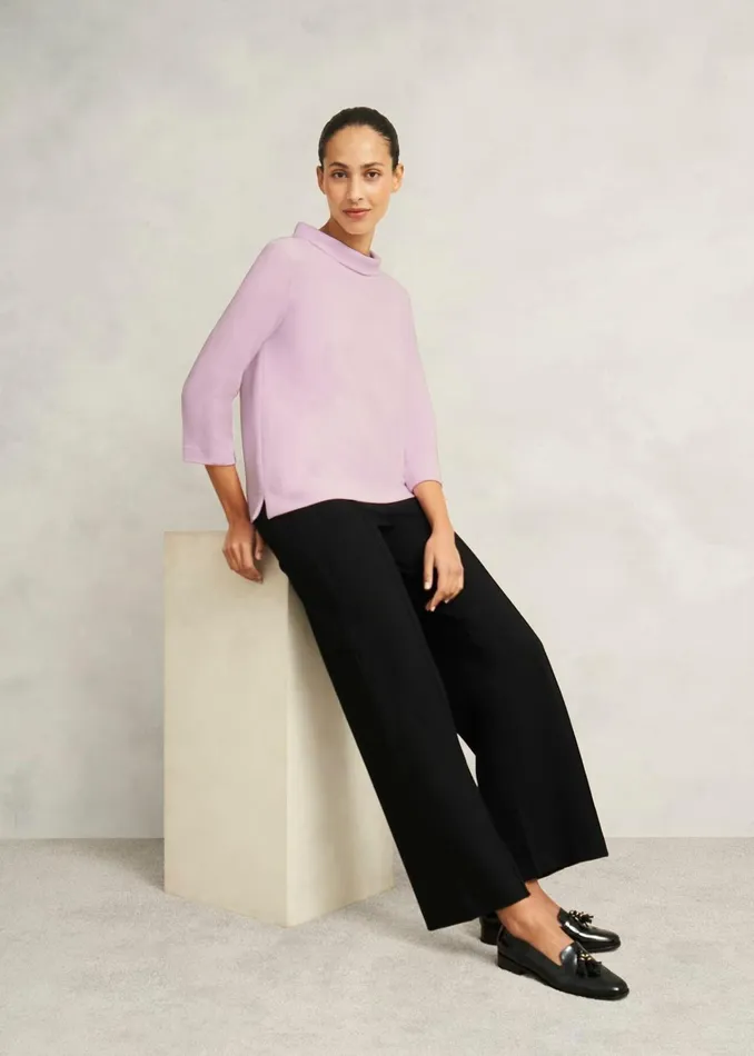 Women Betsy Textured Top Dusted Pink Hobbs Tops