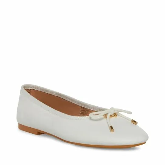 Women BLOSSOMS WHITE LEATHER White Leather Steve Madden Loafers and Flats Women BLOSSOMS WHITE LEATHER White Leather Steve Madden Loafers and Flats