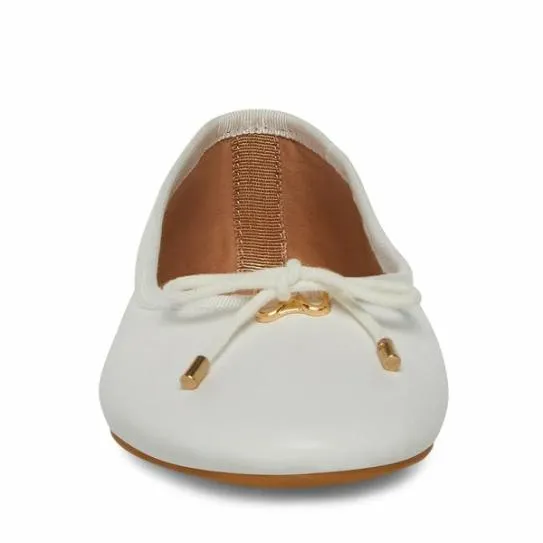 Women BLOSSOMS WHITE LEATHER White Leather Steve Madden Loafers and Flats Women BLOSSOMS WHITE LEATHER White Leather Steve Madden Loafers and Flats