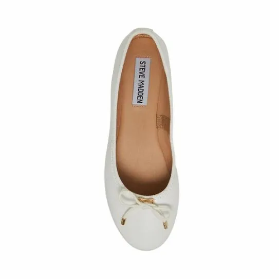 Women BLOSSOMS WHITE LEATHER White Leather Steve Madden Loafers and Flats Women BLOSSOMS WHITE LEATHER White Leather Steve Madden Loafers and Flats