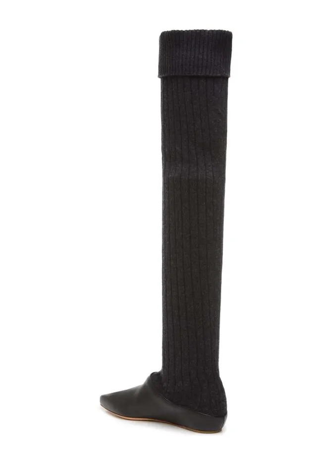 Women Boots Gabriela Hearst Jimena Boot In Black Cashmere and Leather
