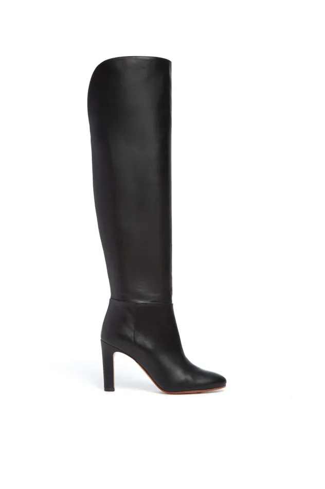 Women Boots Gabriela Hearst Linda OvertheKnee Boot In Black Leather