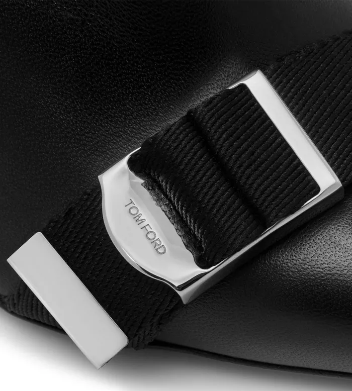 Women Boots Tom Ford Nappa Leather Buckle Ankle Boot Black
