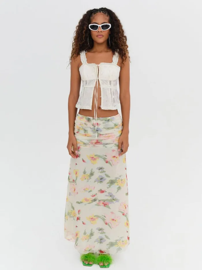 Women Bottoms For Love and Lemons Abby Maxi Skirt Multi