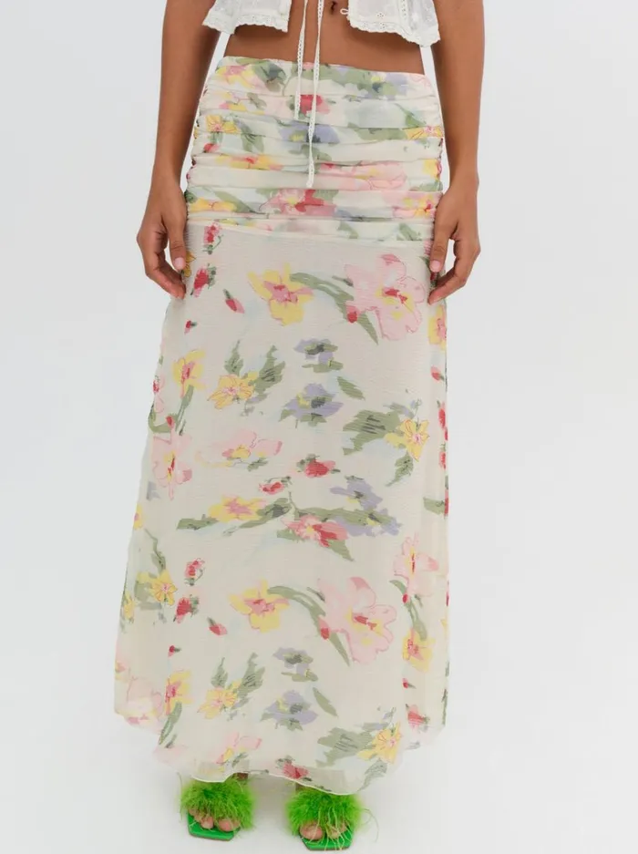 Women Bottoms For Love and Lemons Abby Maxi Skirt Multi Women Bottoms For Love and Lemons Abby Maxi Skirt Multi