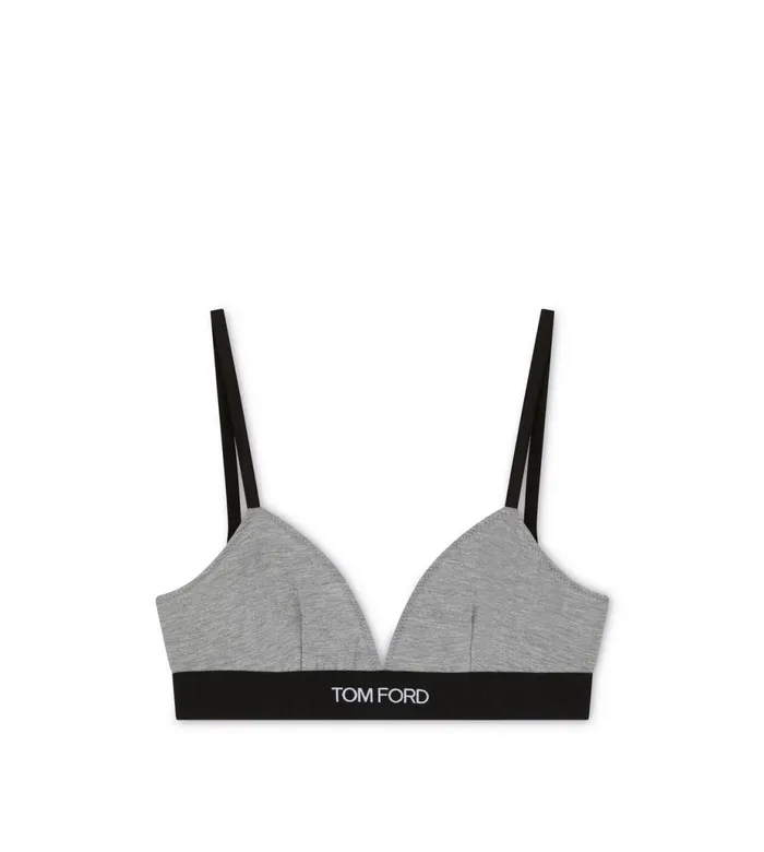 Women Bras Tom Ford Modal Signature Bra Grey Melange