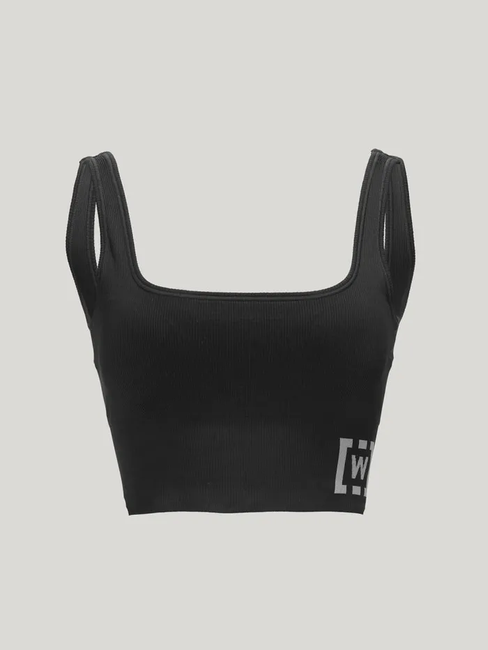 Women Bras Wolford Shaping Athleisure Crop Top Bra Black
