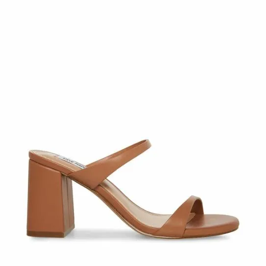 Women BRIDGETTE TAN LEATHER Tan Leather Steve Madden Heels