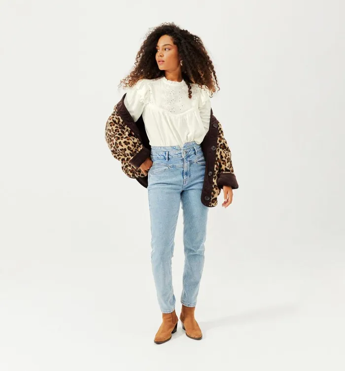Women Broderie Anglaise Blouse 8211 Ecru Promod Shirts And Tunics Women Broderie Anglaise Blouse 8211 Ecru Promod Shirts And Tunics