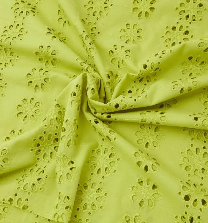 Women Broderie Anglaise Fabric Cut 8211 Anise Green Promod Fabric Cuts And Patterns
