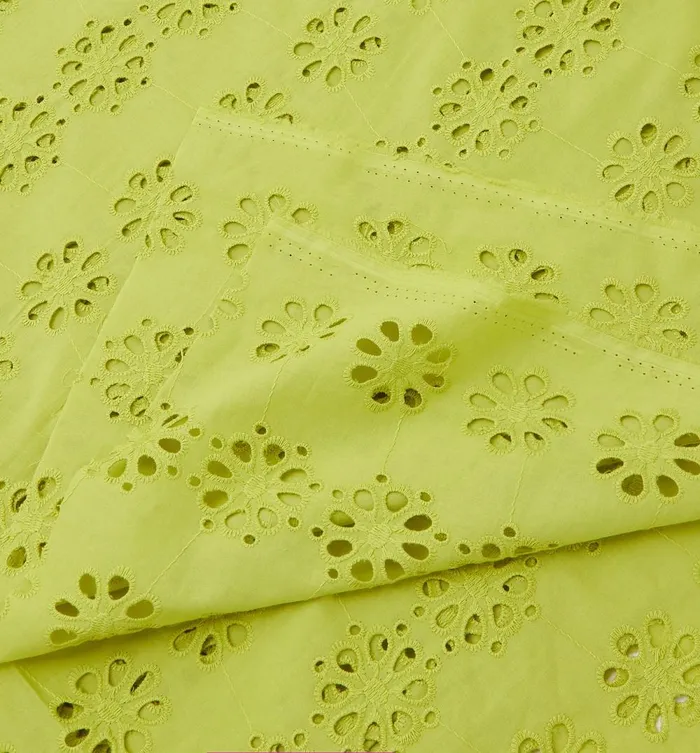 Women Broderie Anglaise Fabric Cut 8211 Anise Green Promod Fabric Cuts And Patterns
