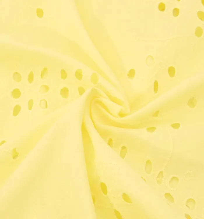 Women Broderie Anglaise Fabric Cut 8211 Lemon Green Promod Fabric Cuts And Patterns
