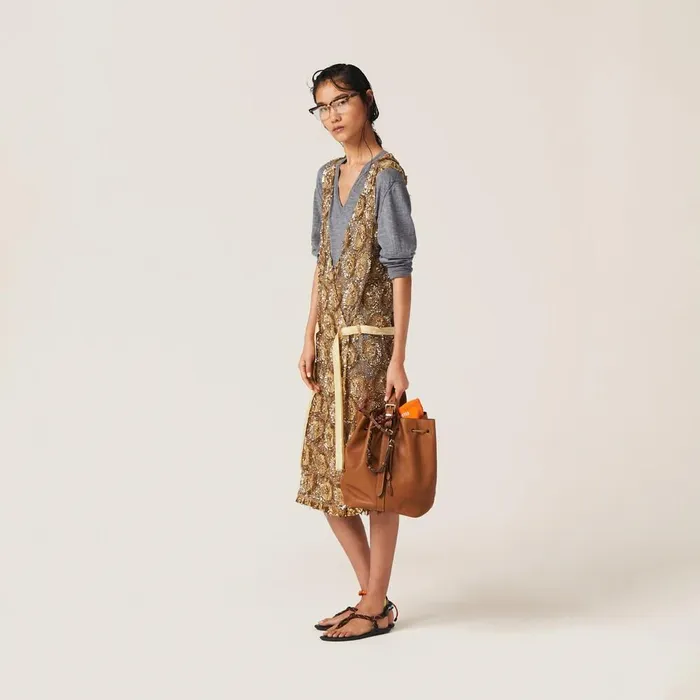 Women Bucket Bags Miu Miu Leather Bucket Bag Cognac Women Bucket Bags Miu Miu Leather Bucket Bag Cognac