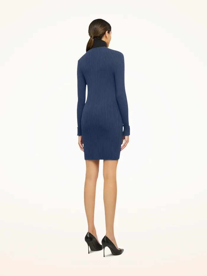 Women Cardigans and Jackets Wolford Merino Rib Cardigan Dust Blue