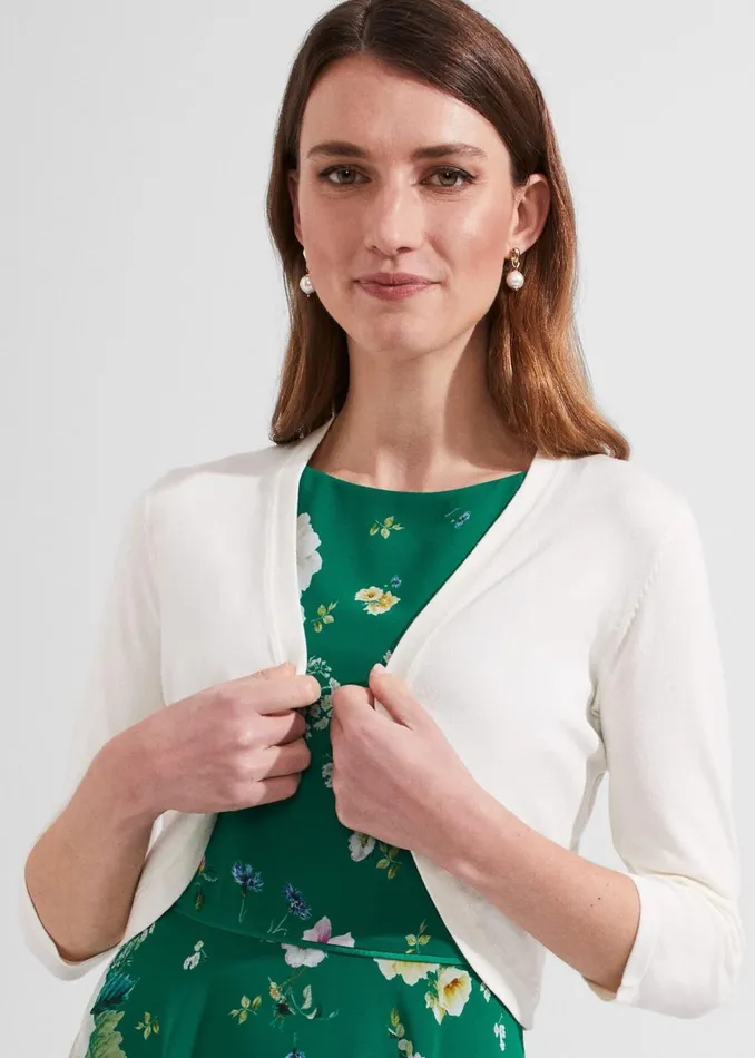 Women Carrie Bolero Ivory Hobbs Jumpers and Cardigans