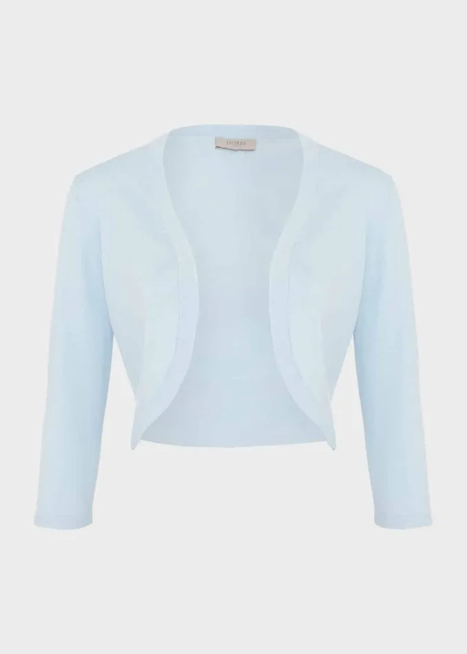 Women Carrie Bolero Pale Blue Hobbs Jumpers and Cardigans