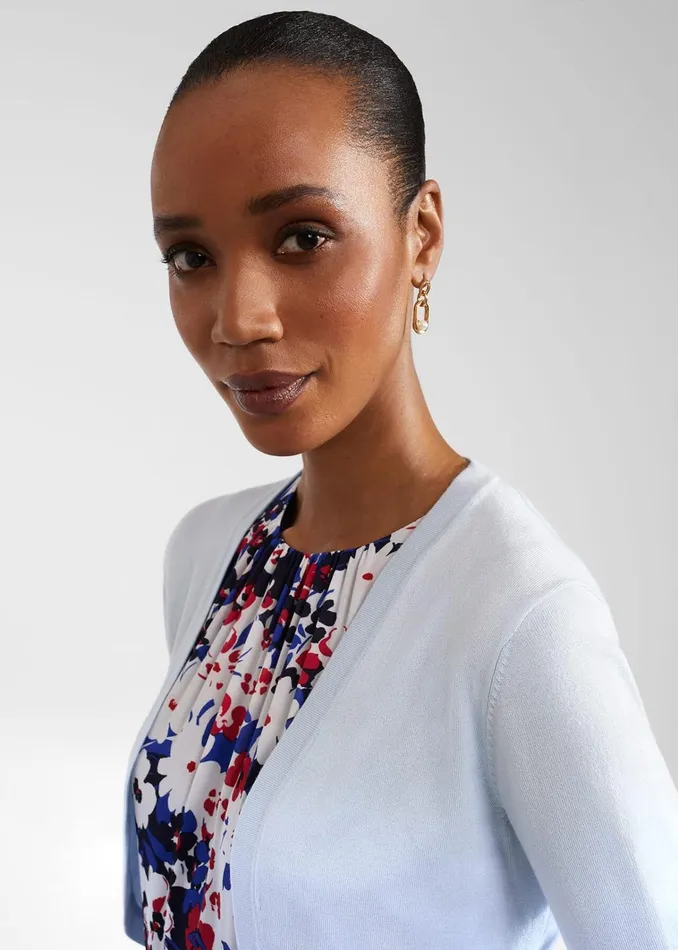 Women Carrie Bolero Pale Blue Hobbs Jumpers and Cardigans