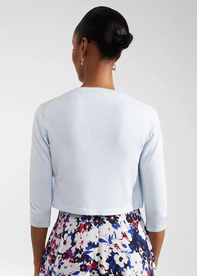 Women Carrie Bolero Pale Blue Hobbs Jumpers and Cardigans