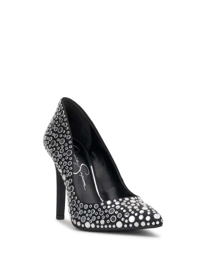 Women Cassani Pump In Black Studded Jessica Simpson Pumps