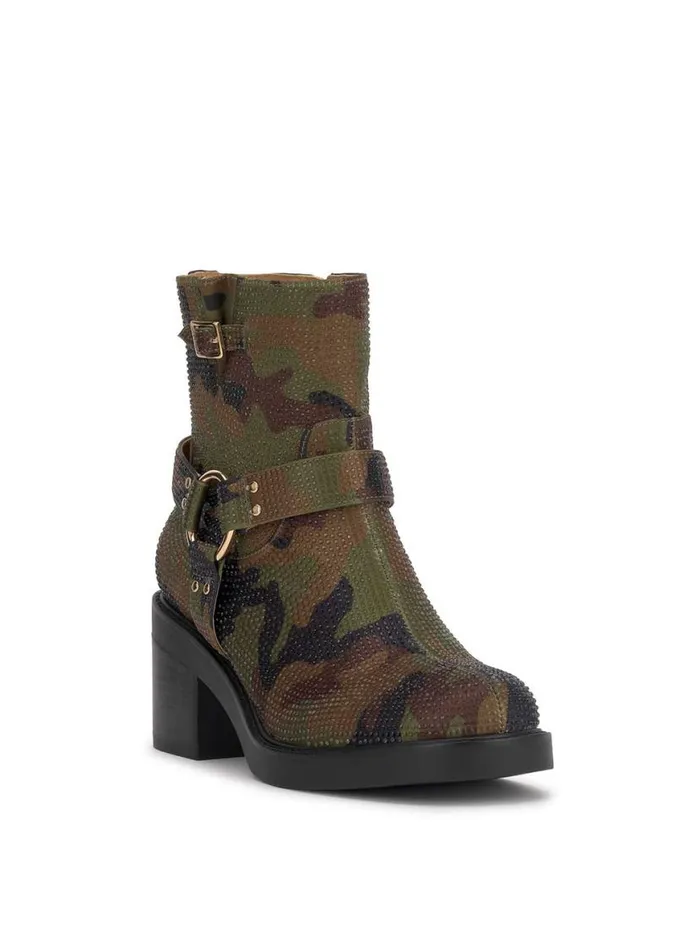 Women Ceridwen Moto Boot In Camo Crystal Jessica Simpson Boots and Booties