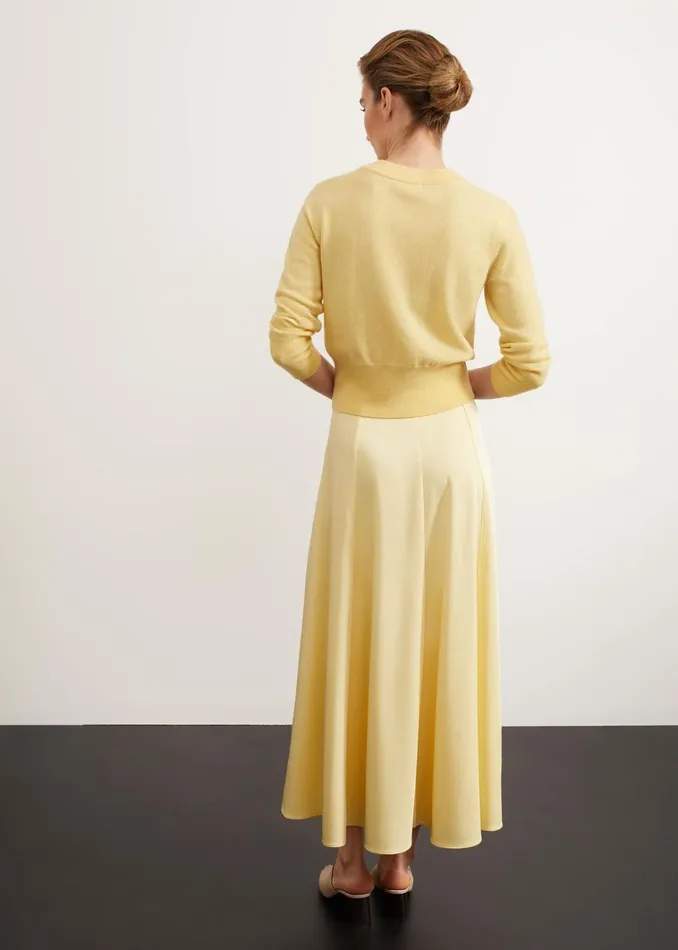 Women Charteris Skirt Pale Yellow Hobbs Skirts