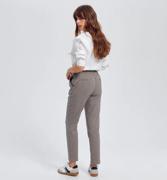 Women Checked Jogging Trousers 8211 Multicolour Checks Promod Trousers