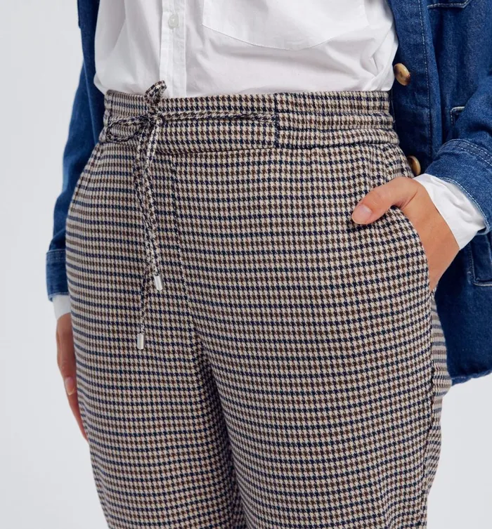 Women Checked Jogging Trousers 8211 Multicolour Checks Promod Trousers