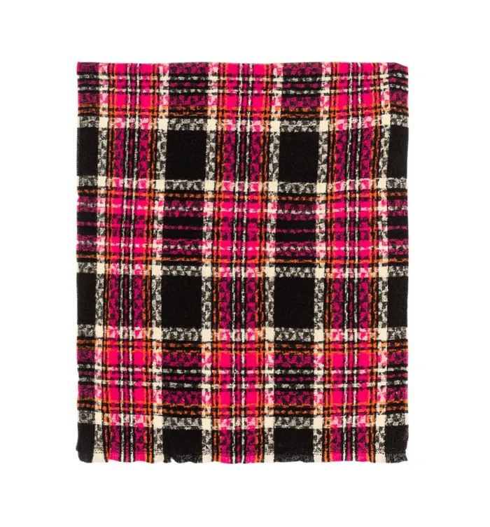 Women Checked Scarf 8211 Black Print Promod Scarves